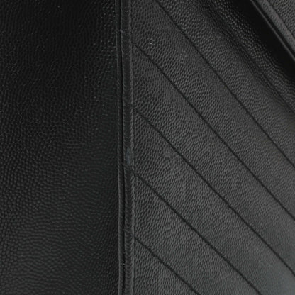 Exclusive Saint Laurent Grain De Poudre Mixed Matelasse Large Triquilt Monogram Satchel — Alternate View 12
