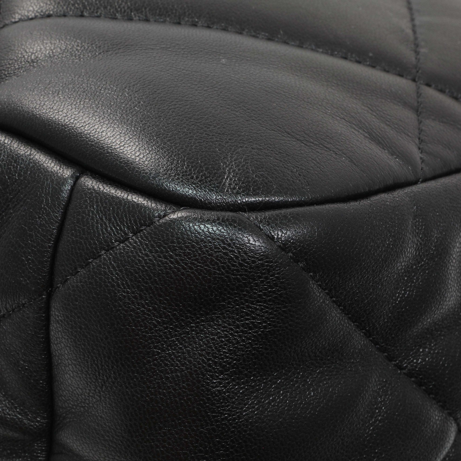 Exclusive Chanel Black Lambskin Quilted Maxi Chanel 19 Flap — Alternate View 7