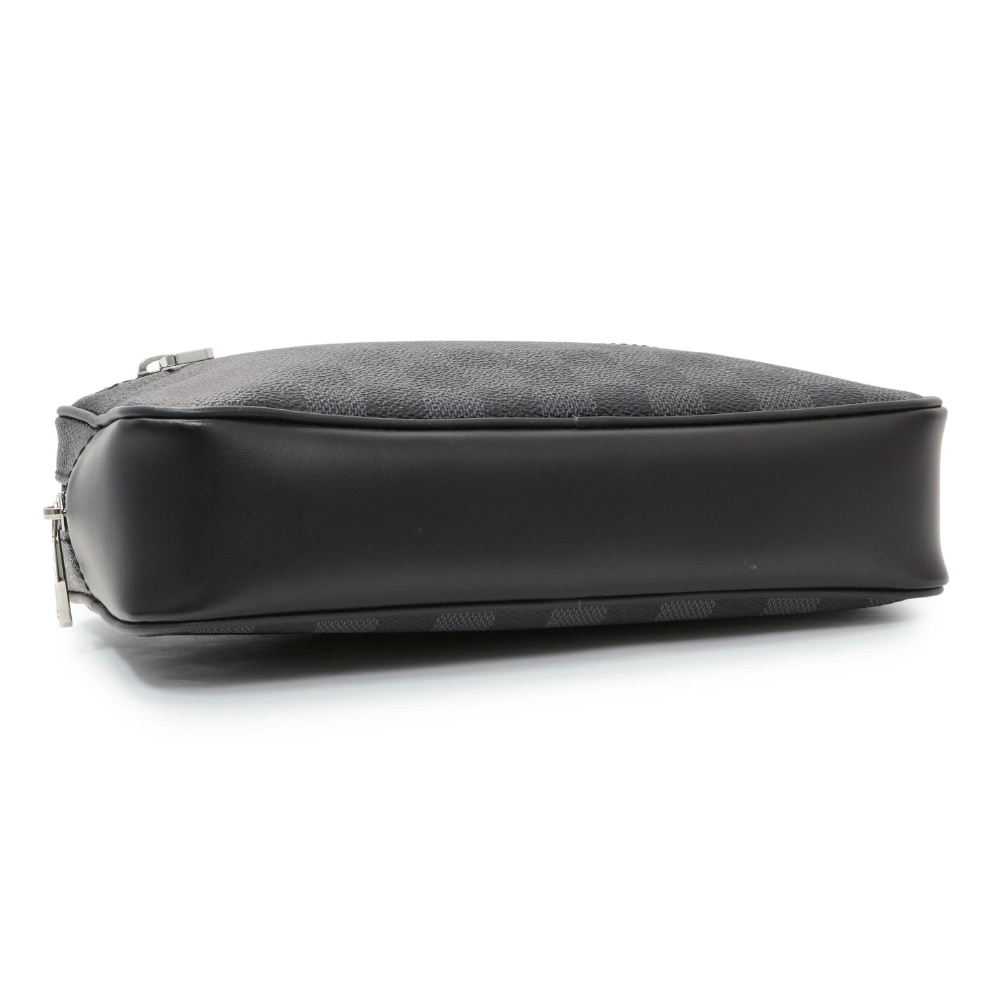 Exclusive Louis Vuitton Damier Graphite Kasai Clutch — Back View