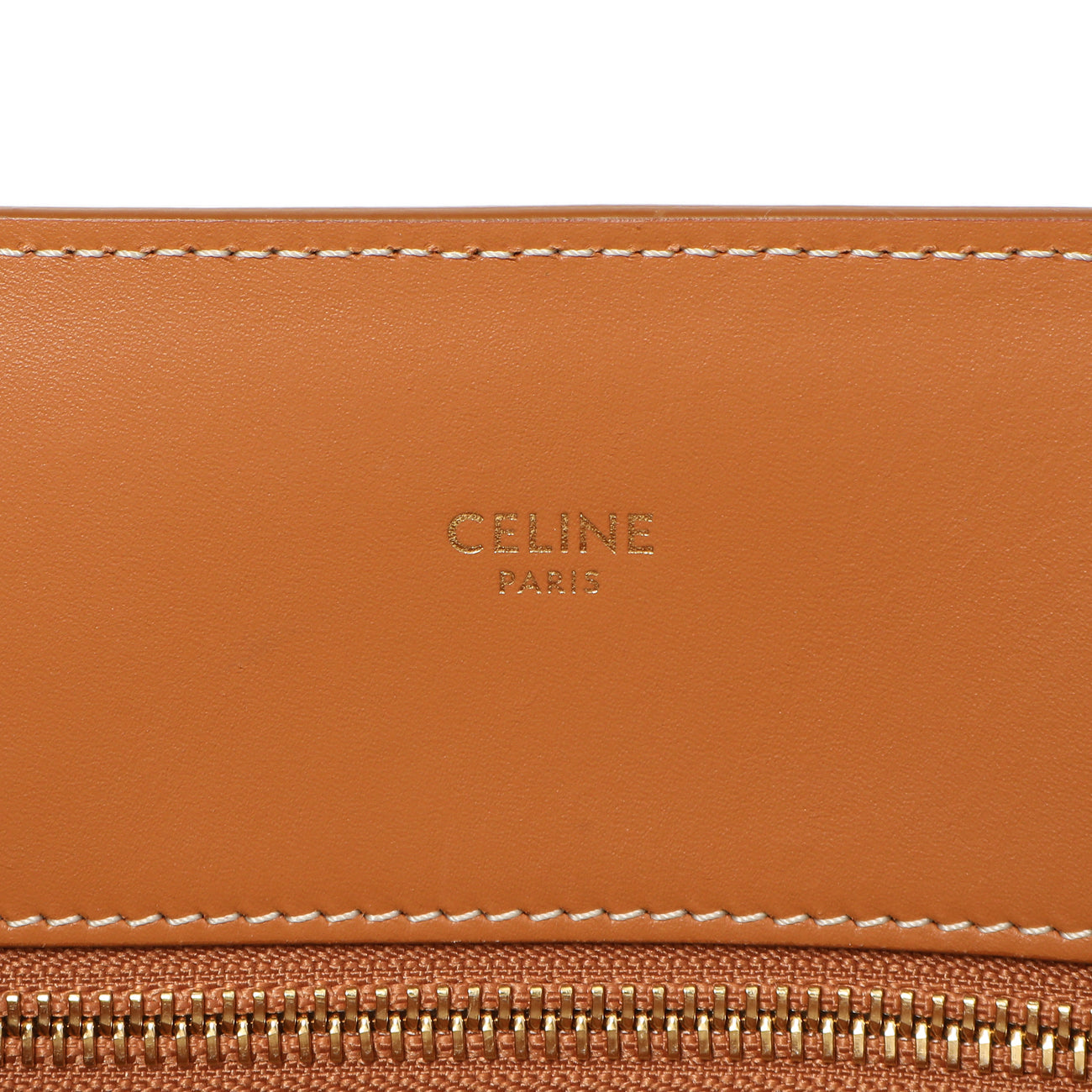 Exclusive Celine Natural Tan Canvas Calfskin Logo Print Small Vertical Cabas — Lifestyle View
