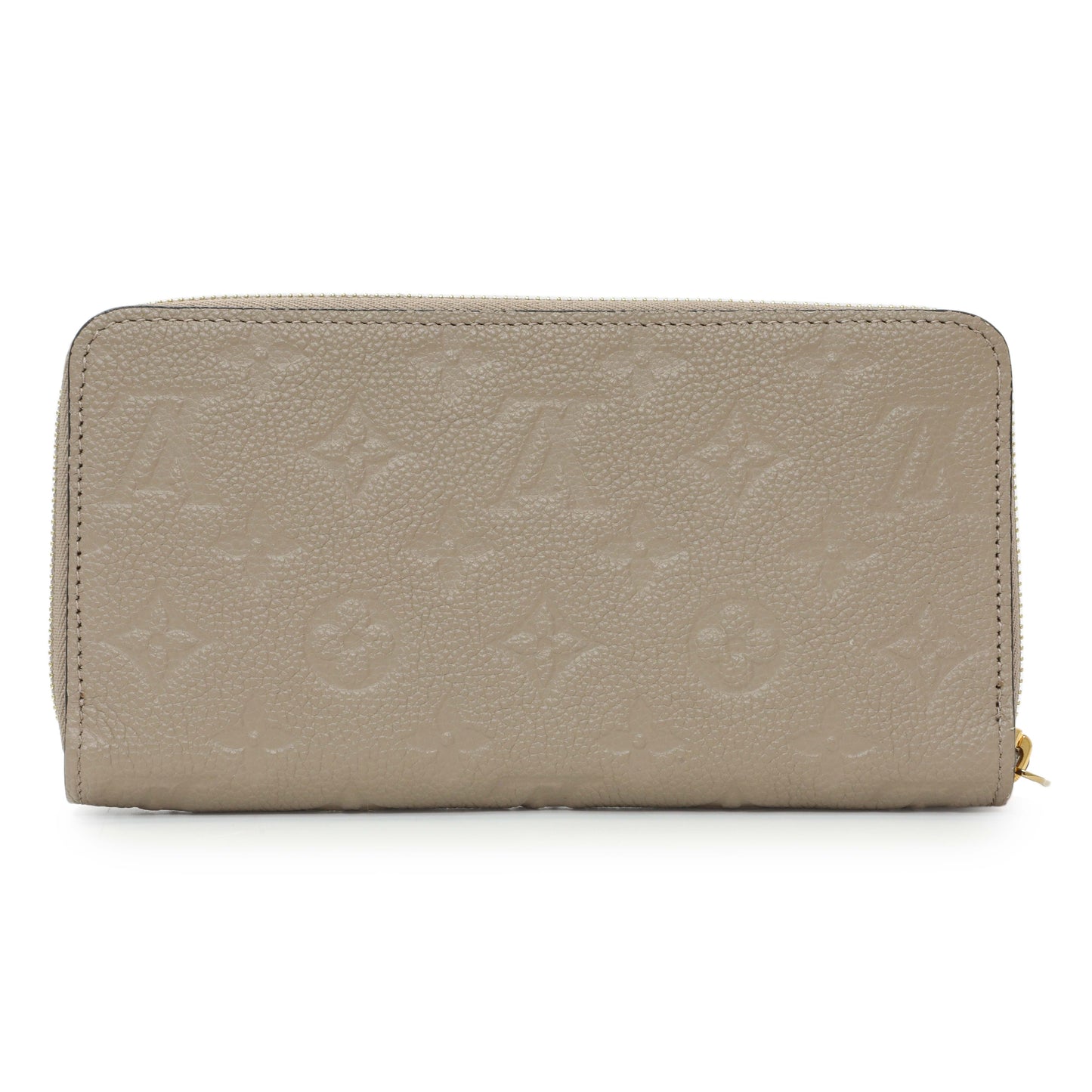 Exclusive Louis Vuitton Tourterelle Monogram Empreinte Zippy Wallet — Side View