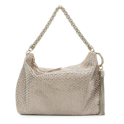 Exclusive Jimmy Choo Crystal Callie Tassel Shoulder Bag — Front View