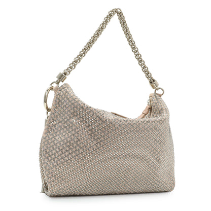 Exclusive Jimmy Choo Crystal Callie Tassel Shoulder Bag — Side View