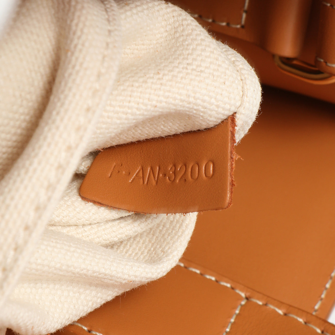 Exclusive Celine Natural Tan Canvas Calfskin Logo Print Small Vertical Cabas — Alternate View 7