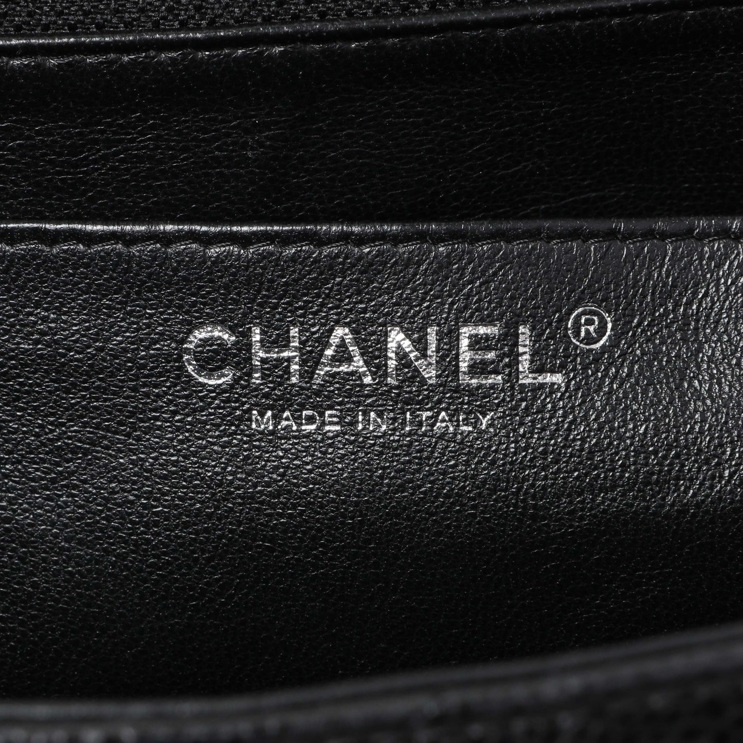 Exclusive Chanel Black Quilted Caviar Maxi Single Flap — Alternate View 9
