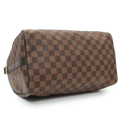 Exclusive Louis Vuitton Damier Ebene Speedy 30 Bandouliere — Back View