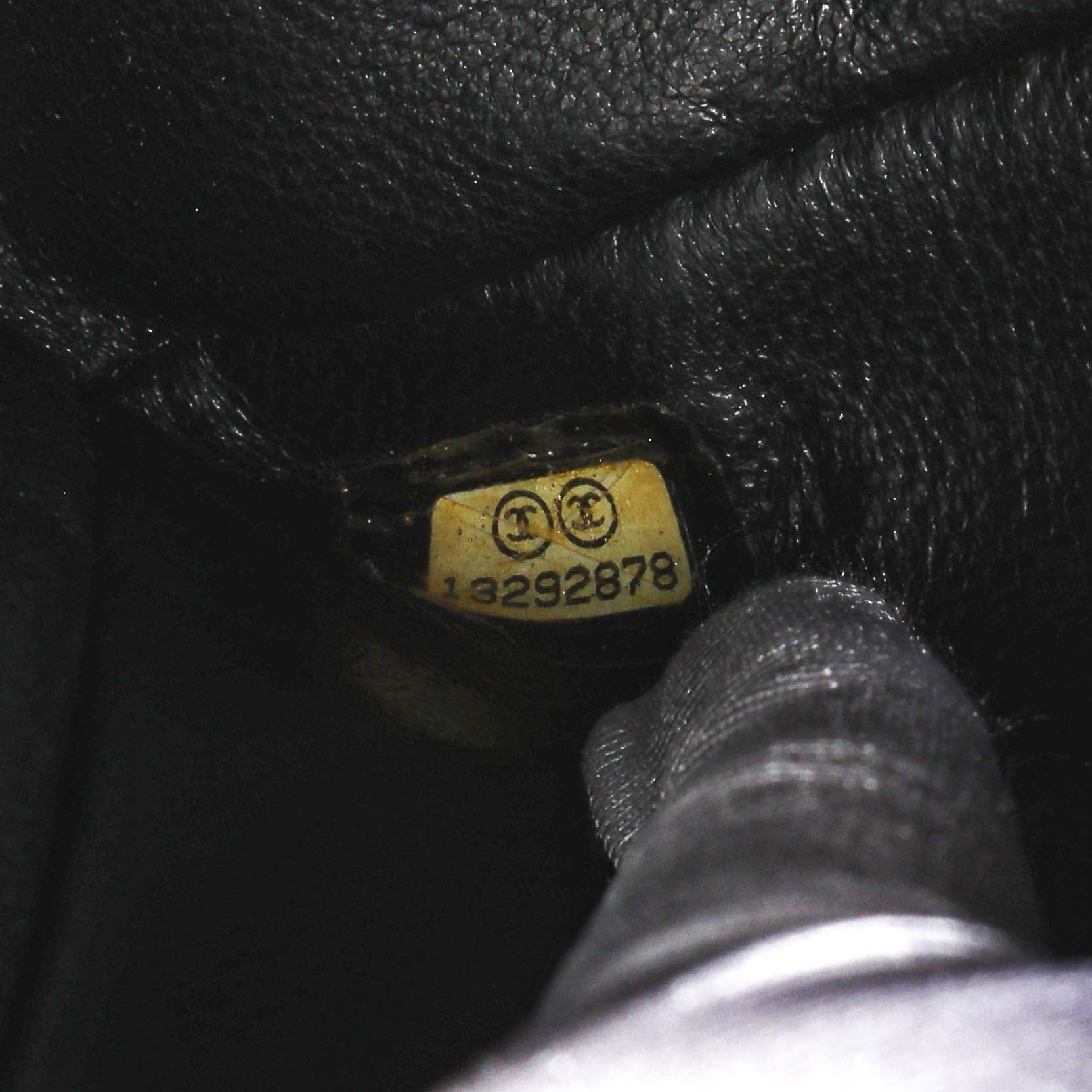 Exclusive Chanel Black Quilted Caviar Maxi Single Flap — Alternate View 10