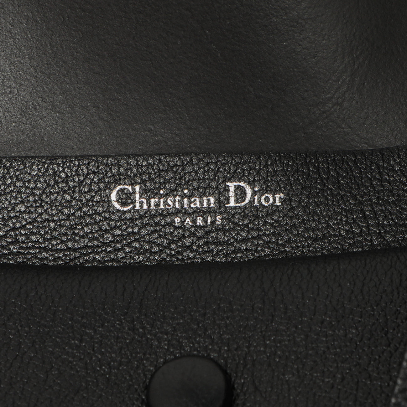 Exclusive Christian Dior Black Grained Calfskin Large Open Bar Tote — Alternate View 9