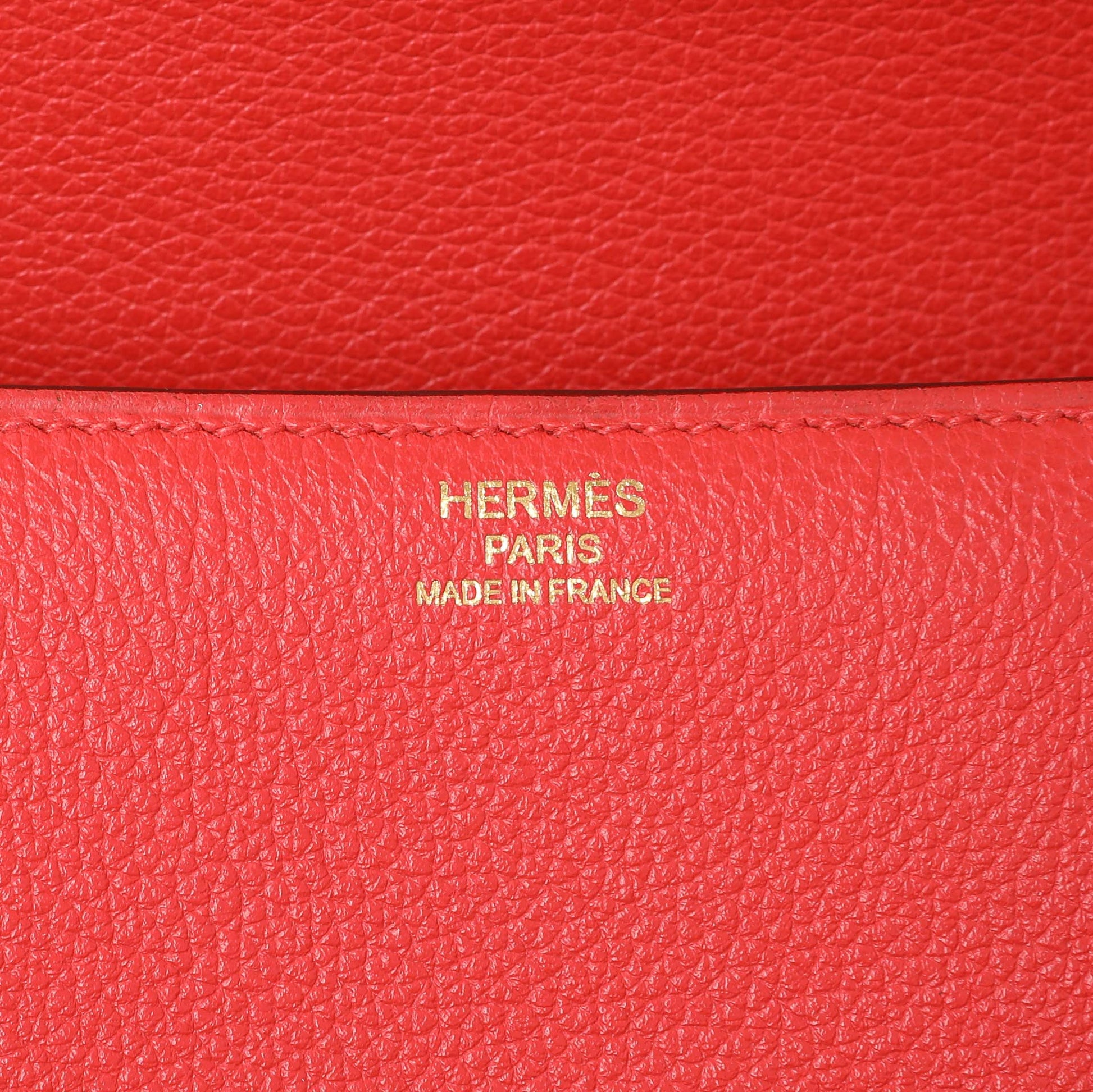 Exclusive Hermes Rouge Tomate Evercolor Cherche Midi 18 — Alternate View 9