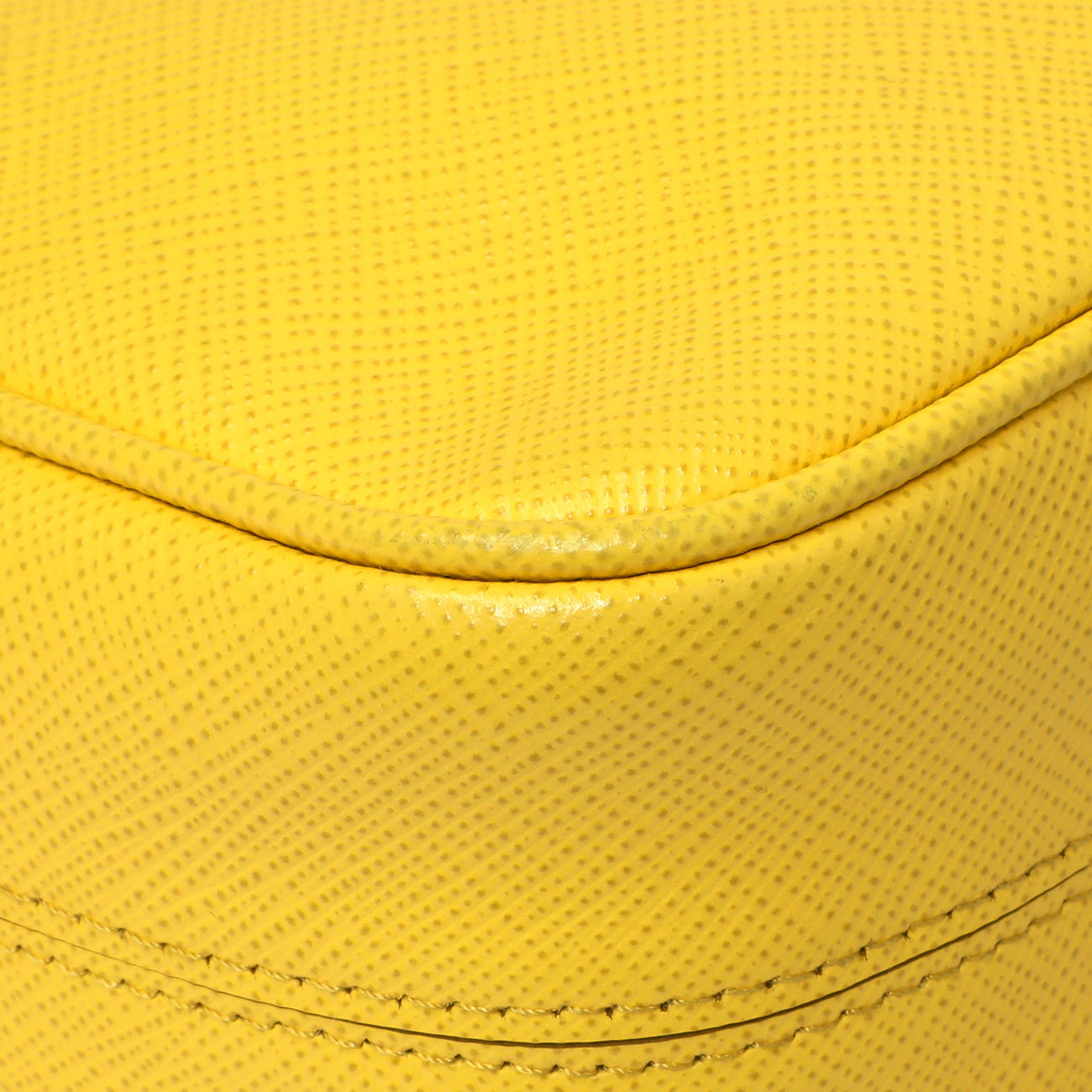 Exclusive Prada Yellow Saffiano Re-Edition 2005 Shoulder Bag — Detail View