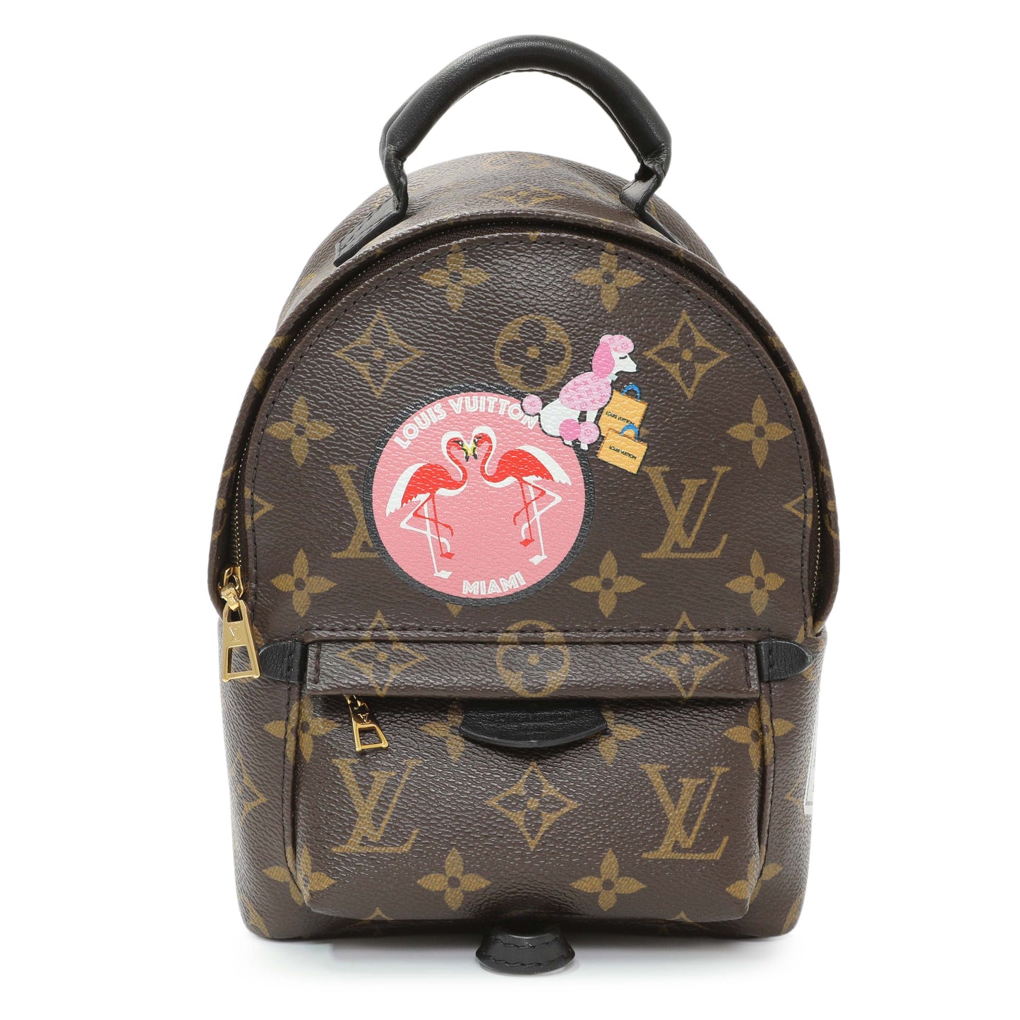 Exclusive Louis Vuitton Monogram My World Tour Palm Springs Backpack Mini — Front View