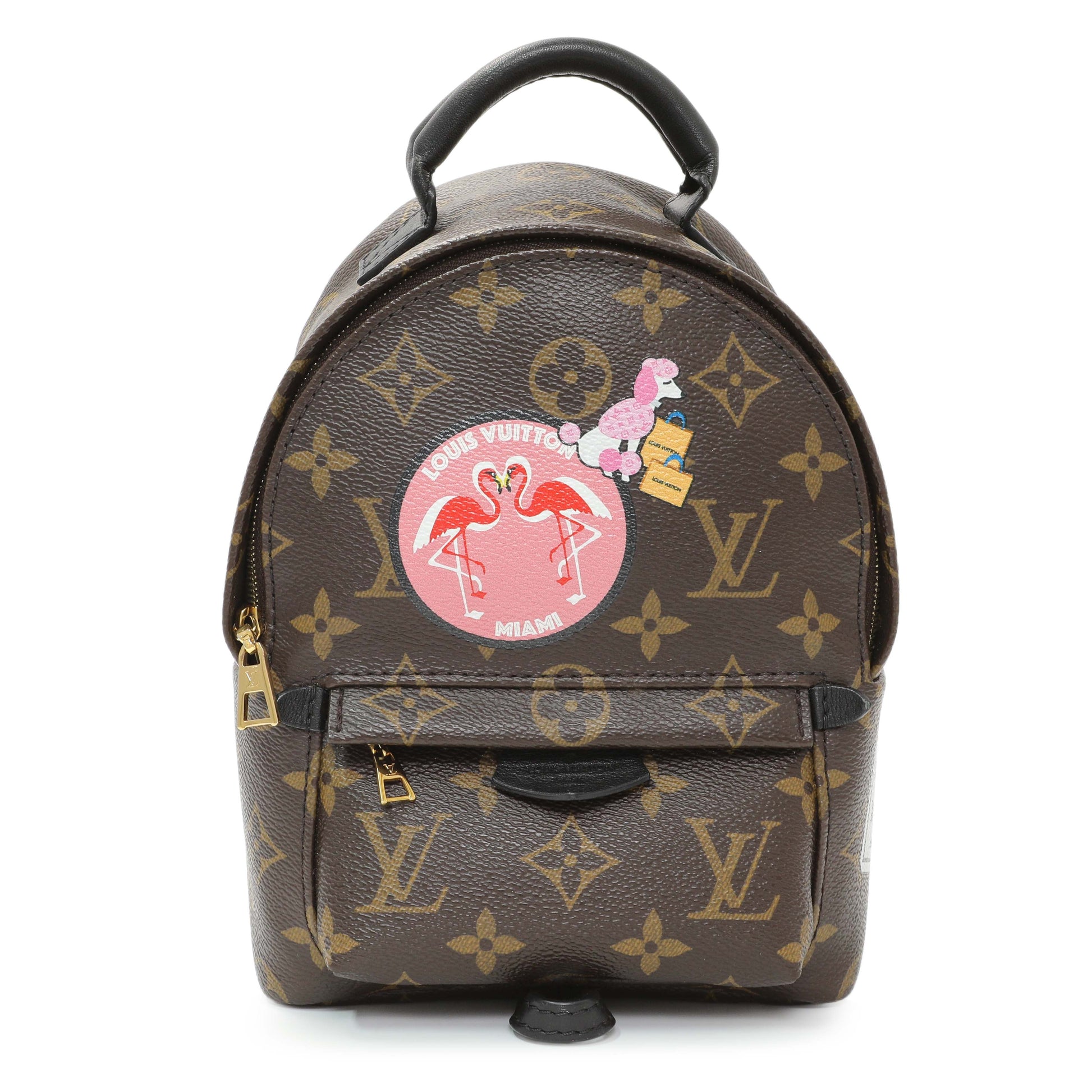 Exclusive Louis Vuitton Monogram My World Tour Palm Springs Backpack Mini — Front View