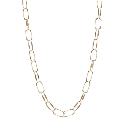 Exclusive 14K Yellow Gold Oversize Link Chain — Front View