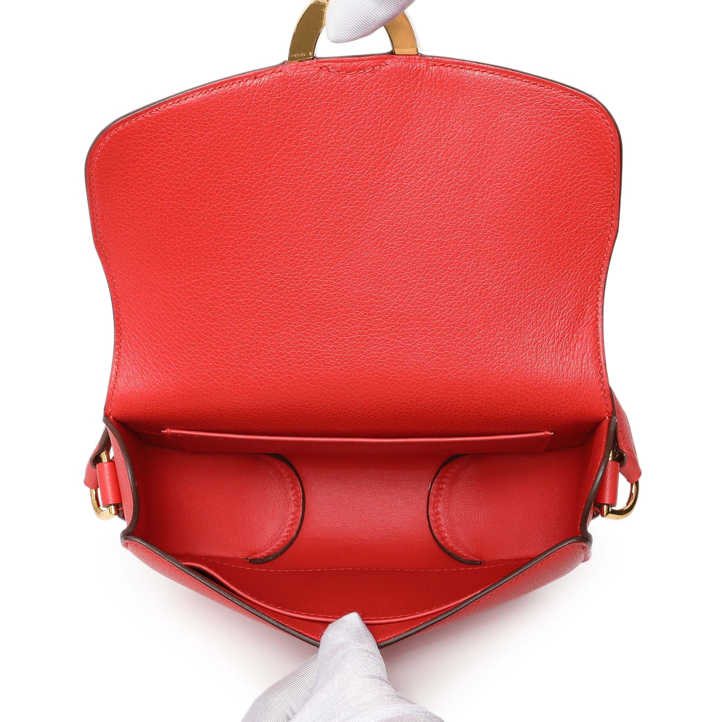 Exclusive Hermes Rouge Tomate Evercolor Cherche Midi 18 — Alternate View 8