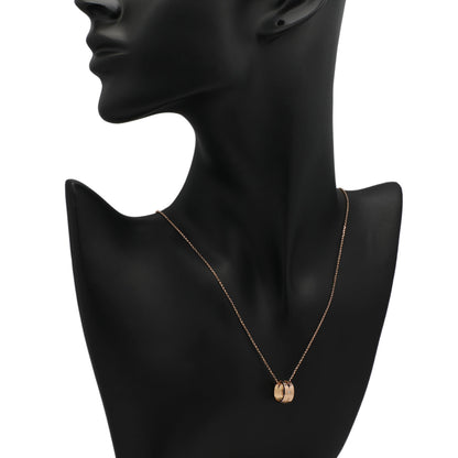 Exclusive 18K Rose Gold Diamond "I Love You" Charm Pendant — Detail View