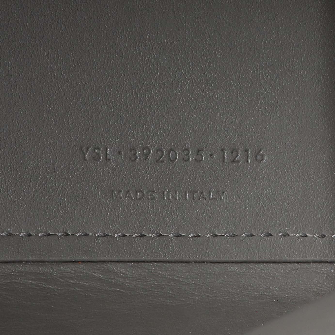 Exclusive Saint Laurent Grey Calfskin Crocodile Embossed Nano Sac De Jour — Alternate View 10
