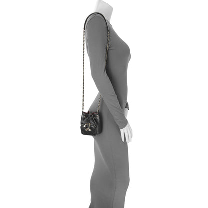 Exclusive Chanel Black Caviar Mini CC Pocket Bucket Bag — Alternate View 8
