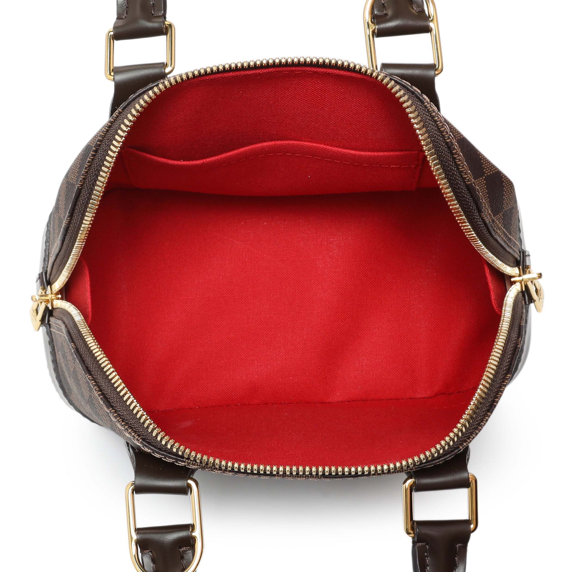 Exclusive Louis Vuitton Damier Ebene Alma BB — Top View