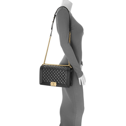 Exclusive Chanel Black Caviar New Medium Boy Flap — Alternate View 8