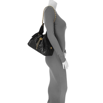 Exclusive Chanel Black Caviar Quilted Small Chanel 25 Handbag — Alternate View 11