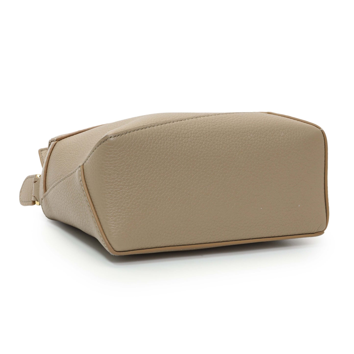 Exclusive Loewe Sand Grained Calfskin Mini Puzzle Bag — Back View