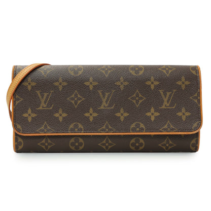 Exclusive Louis Vuitton Monogram Pochette Twin GM — Front View