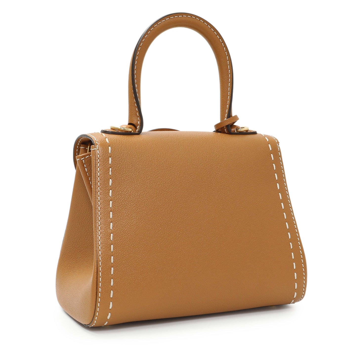 Exclusive Delvaux Vegetal Grained Rodeo Calfskin Brillant Mini Surpiqué — Side View