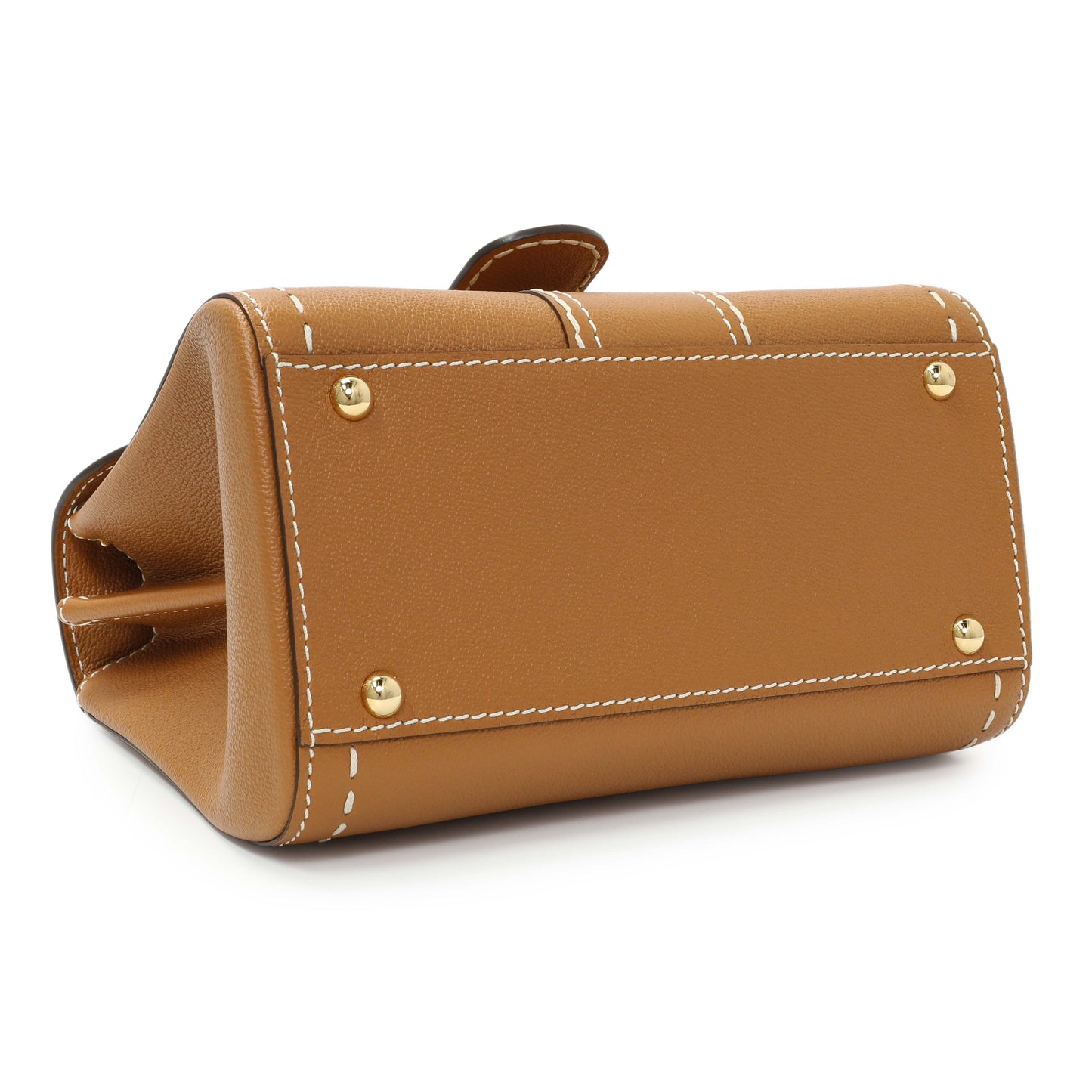 Exclusive Delvaux Vegetal Grained Rodeo Calfskin Brillant Mini Surpiqué — Back View