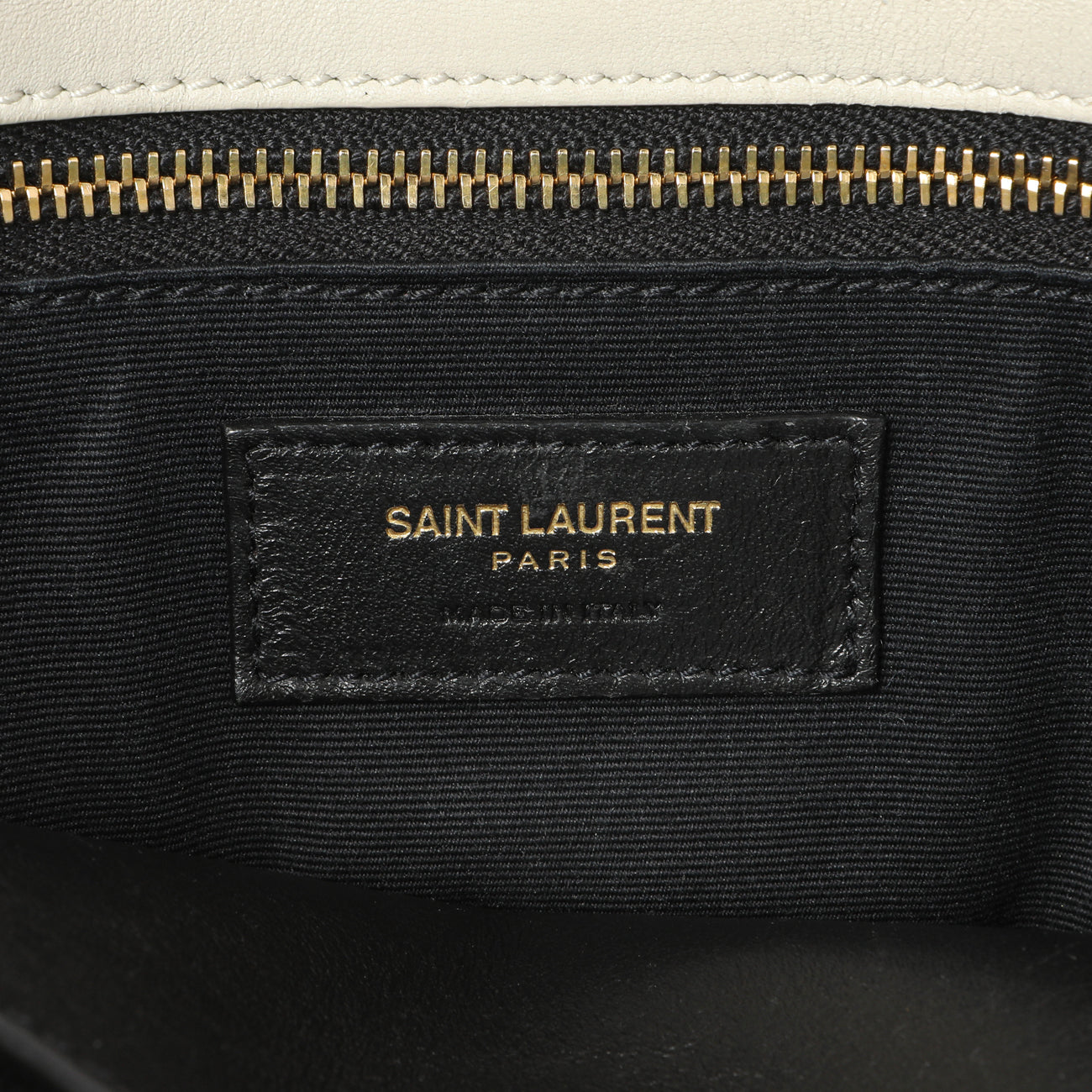 Exclusive Saint Laurent White Lambskin Matelasse Monogram Medium Niki Chain Satchel — Alternate View 9