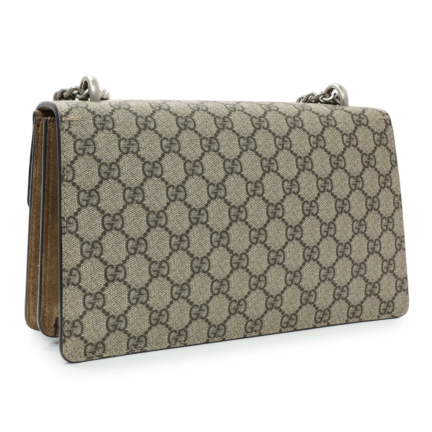 Exclusive Gucci GG Supreme Monogram Small Dionysus Shoulder Bag — Side View