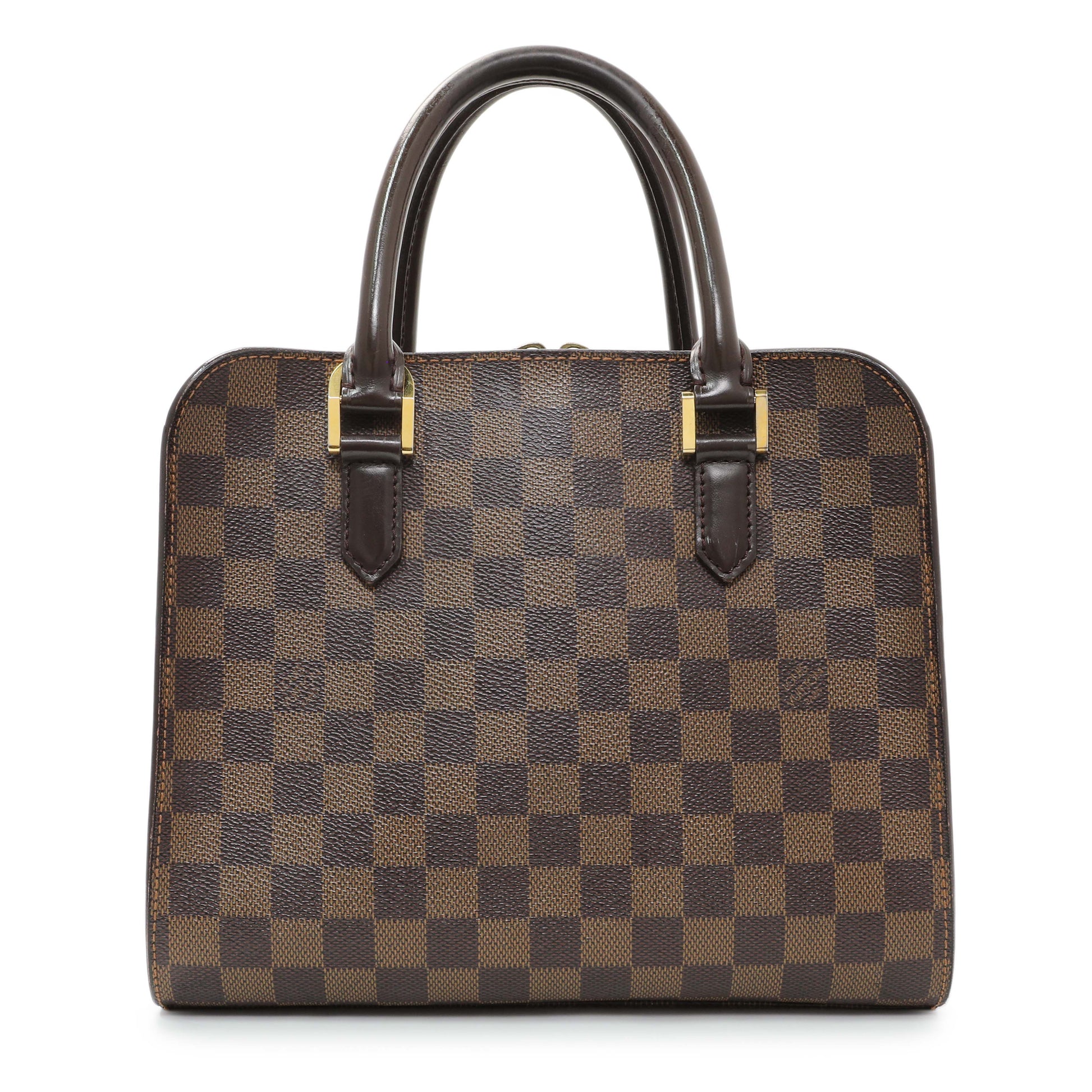 Exclusive Louis Vuitton Damier Ebene Triana Bag — Front View