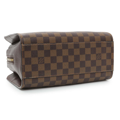 Exclusive Louis Vuitton Damier Ebene Triana Bag — Back View