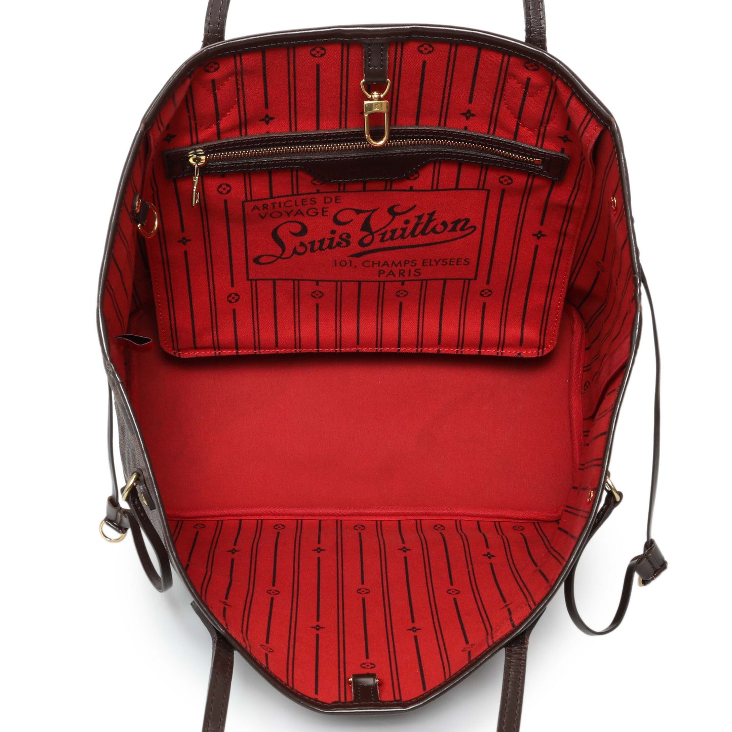 Exclusive Louis Vuitton Damier Ebene Neverfull MM — Alternate View 8