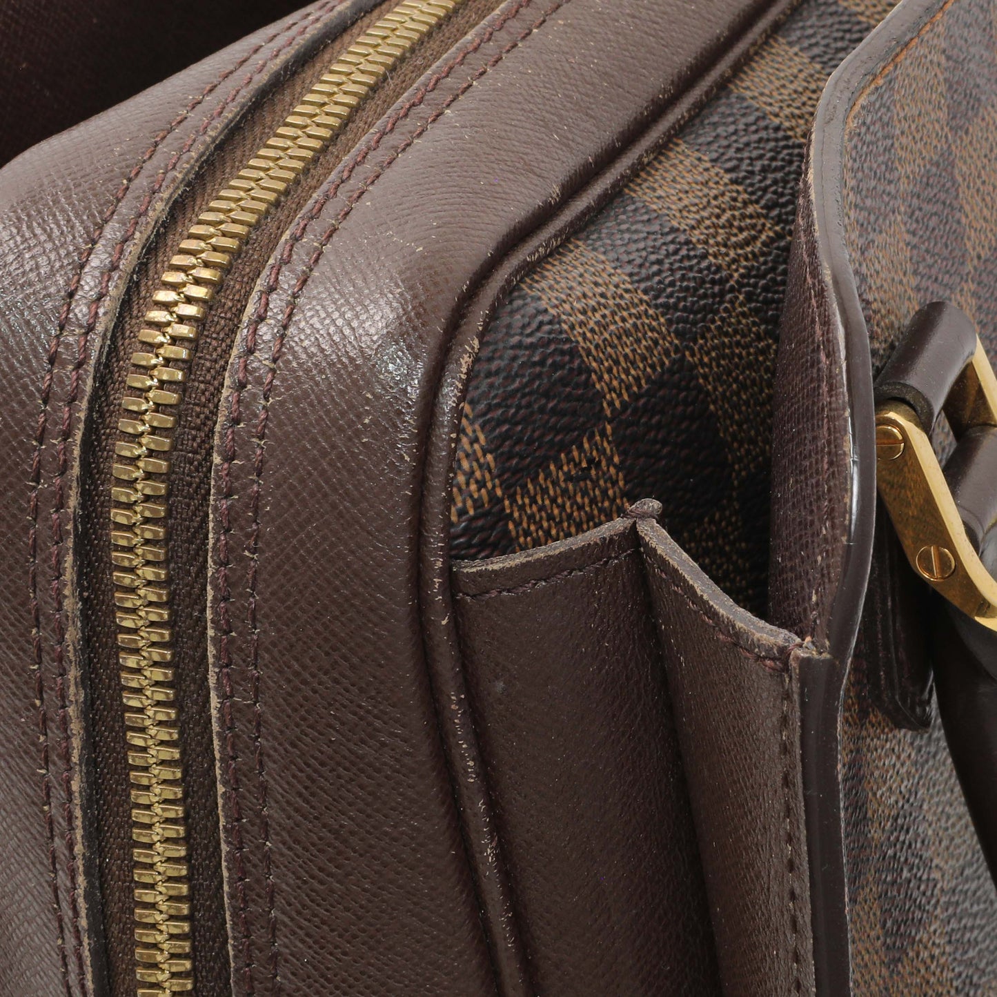 Exclusive Louis Vuitton Damier Ebene Triana Bag — Alternate View 9
