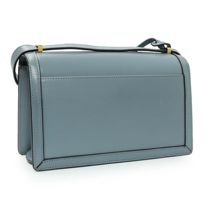 Exclusive Loewe Barcelona Flap Stone Blue Medium — Back View