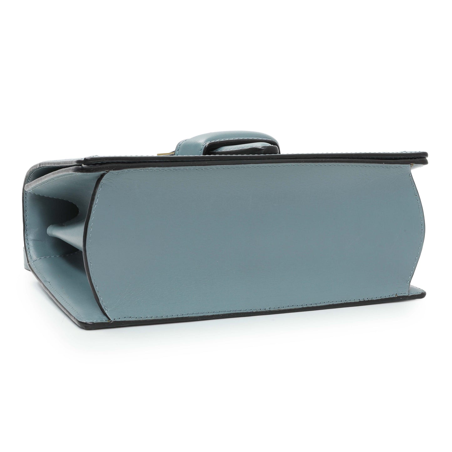 Exclusive Loewe Barcelona Flap Stone Blue Medium — Top View