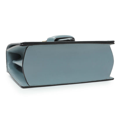 Exclusive Loewe Barcelona Flap Stone Blue Medium — Top View