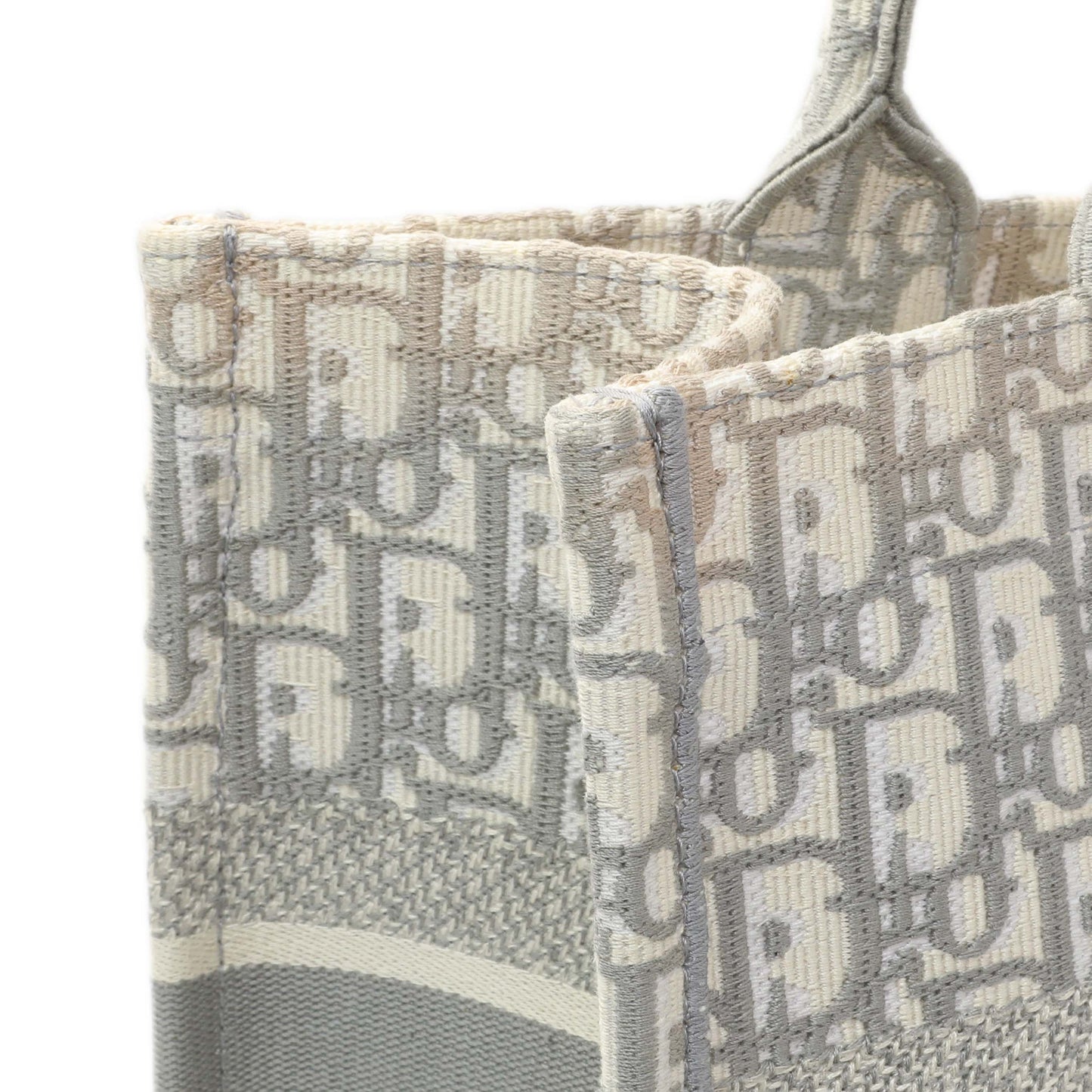Exclusive Christian Dior Grey Oblique Medium Book Tote — Alternate View 10