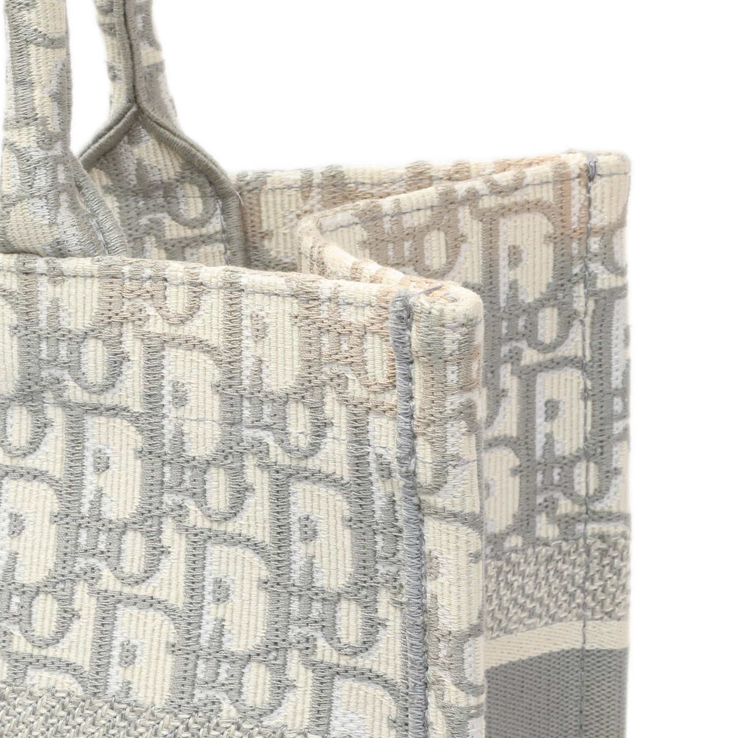 Exclusive Christian Dior Grey Oblique Medium Book Tote — Alternate View 11