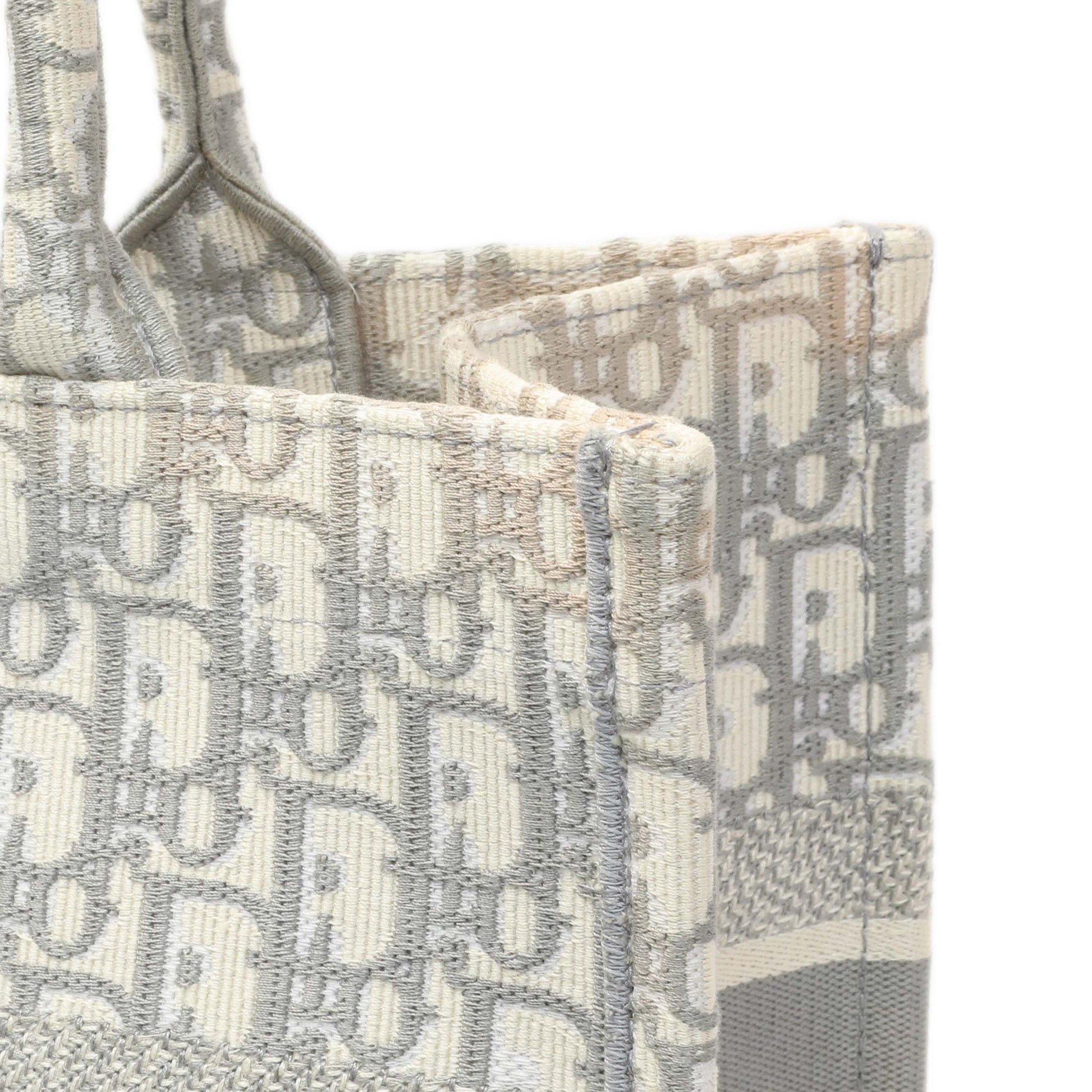 Exclusive Christian Dior Grey Oblique Medium Book Tote — Alternate View 11