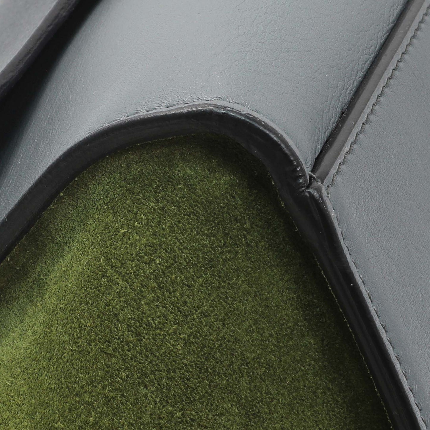 Exclusive Celine Calfskin Suede Tri-Color Medium Trapeze — Top View