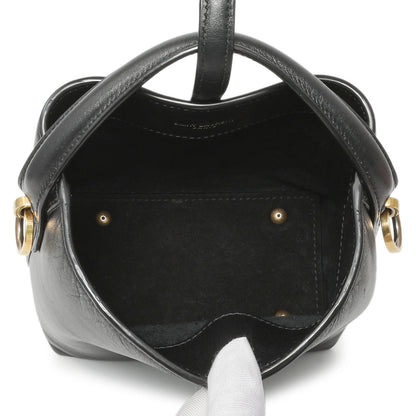 Exclusive Saint Laurent Black Calfskin Le 37 Mini Bucket Bag — Alternate View 8