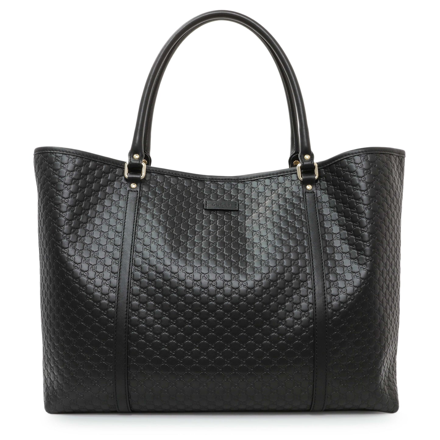 Exclusive Gucci Black Microguccissima Large Joy Tote — Front View