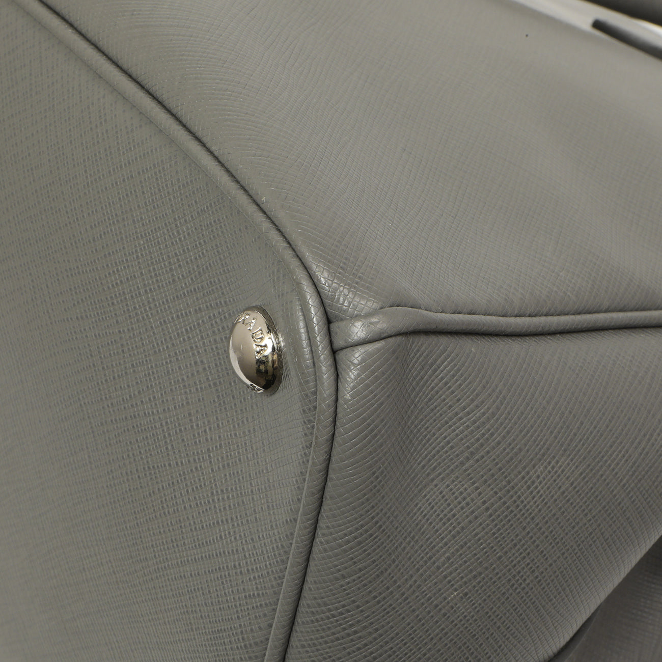 Exclusive Prada Grey Saffiano Large Galleria Double Zip Tote — Alternate View 7