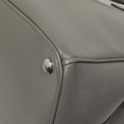 Exclusive Prada Grey Saffiano Large Galleria Double Zip Tote — Alternate View 7