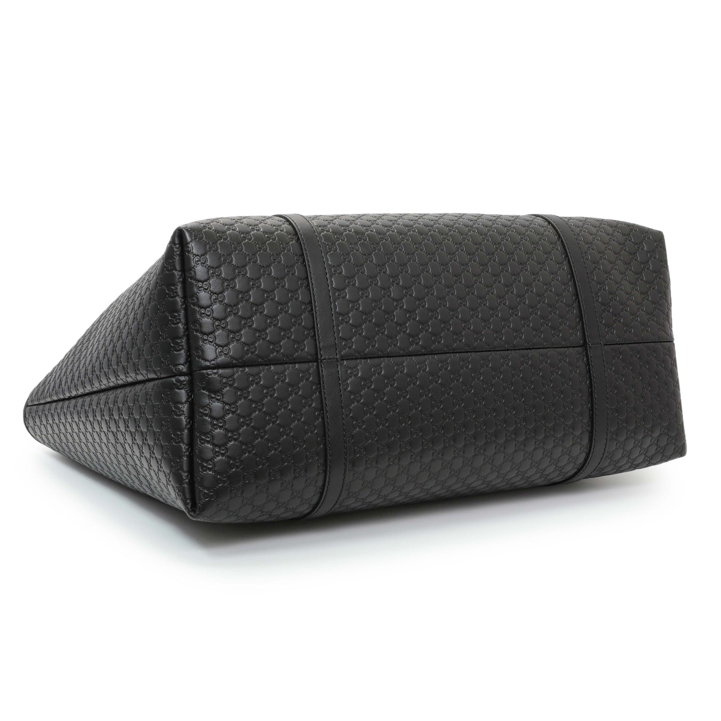 Exclusive Gucci Black Microguccissima Large Joy Tote — Back View
