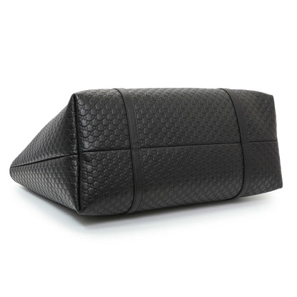 Exclusive Gucci Black Microguccissima Large Joy Tote — Back View