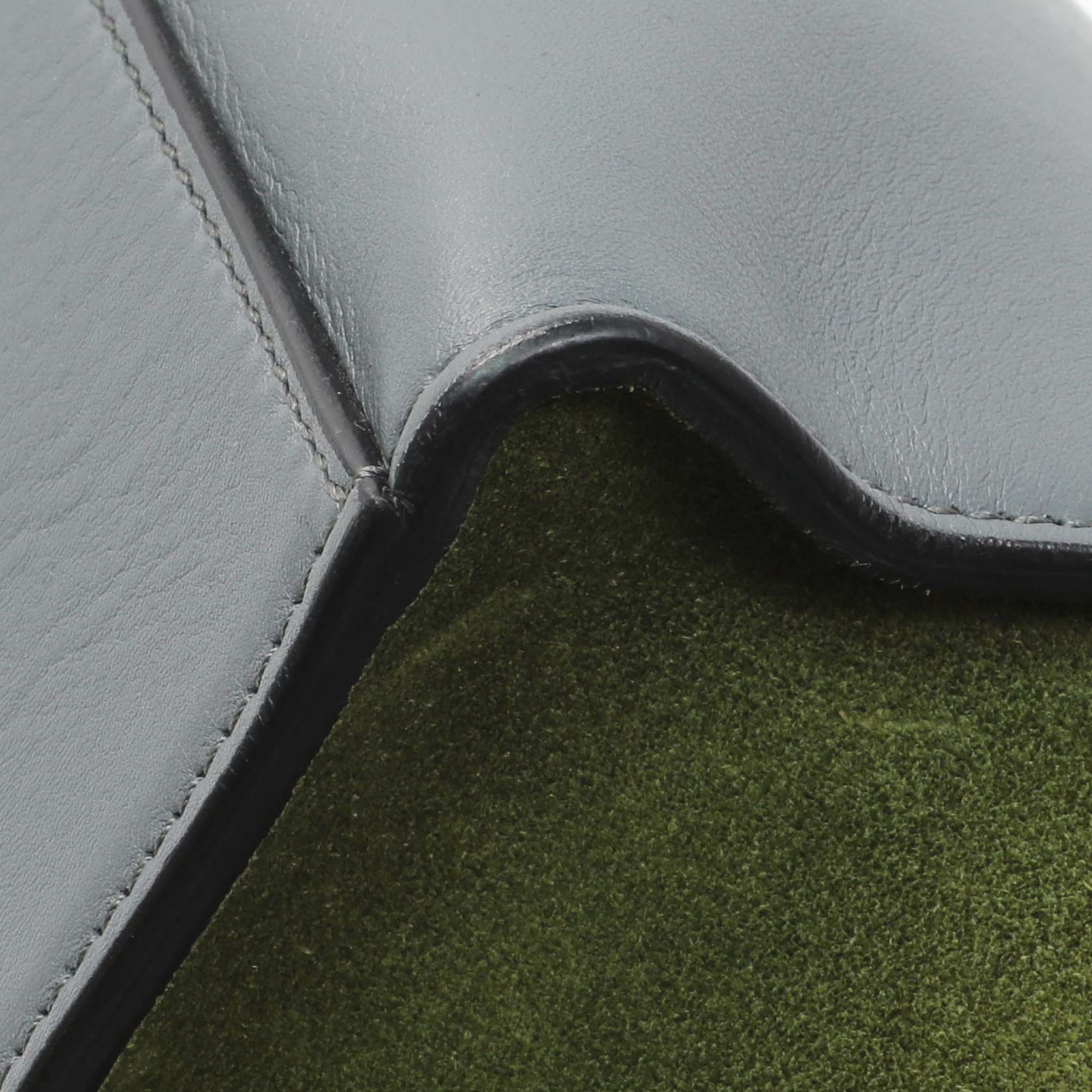 Exclusive Celine Calfskin Suede Tri-Color Medium Trapeze — Alternate View 7