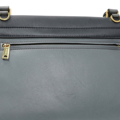 Exclusive Celine Calfskin Suede Tri-Color Medium Trapeze — Alternate View 11