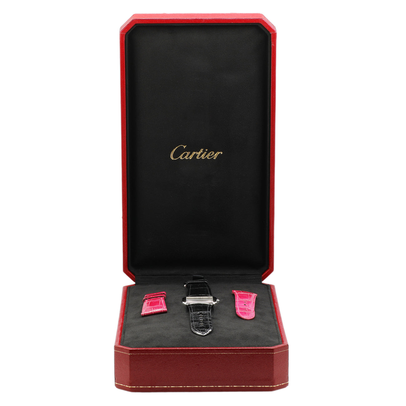 Exclusive Cartier Stainless Steel Tank Divan 2599 — Lifestyle View